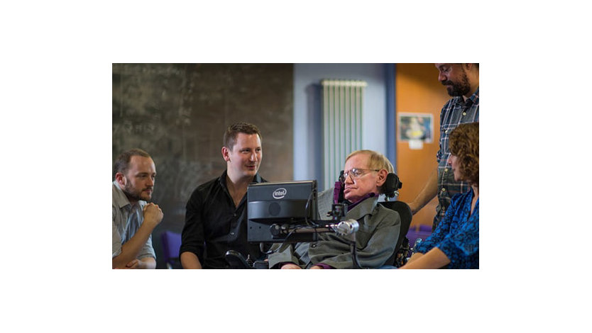 Stephen Hawking working with SwiftKey team