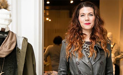 A person in a leather jacket