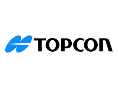 A black text logo displaying TOPCON on a white background.