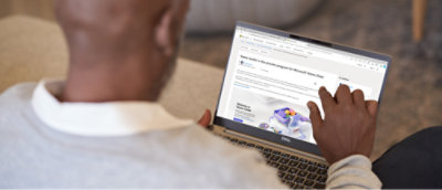 A person using a computer