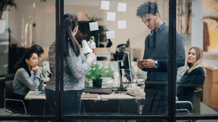 People in a meeting