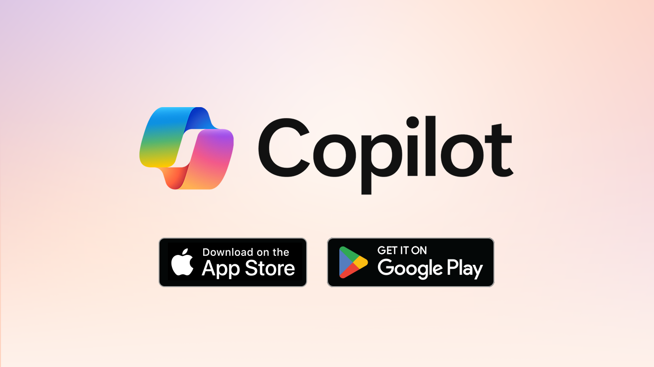 Descarga la app de IA Copilot.