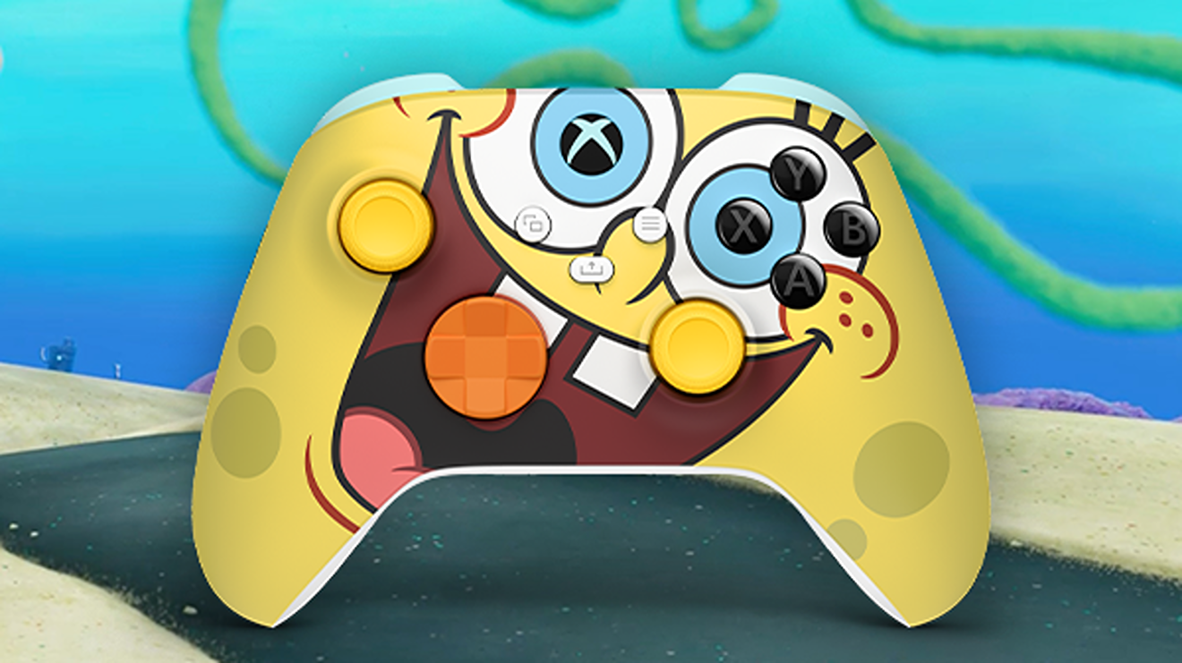 Xbox Wireless Controller – The SpongeBob Movie Limited Edition.