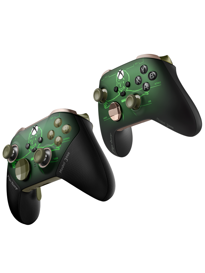 Xbox Wireless Controller – Fallout Pip-Boy controllers.