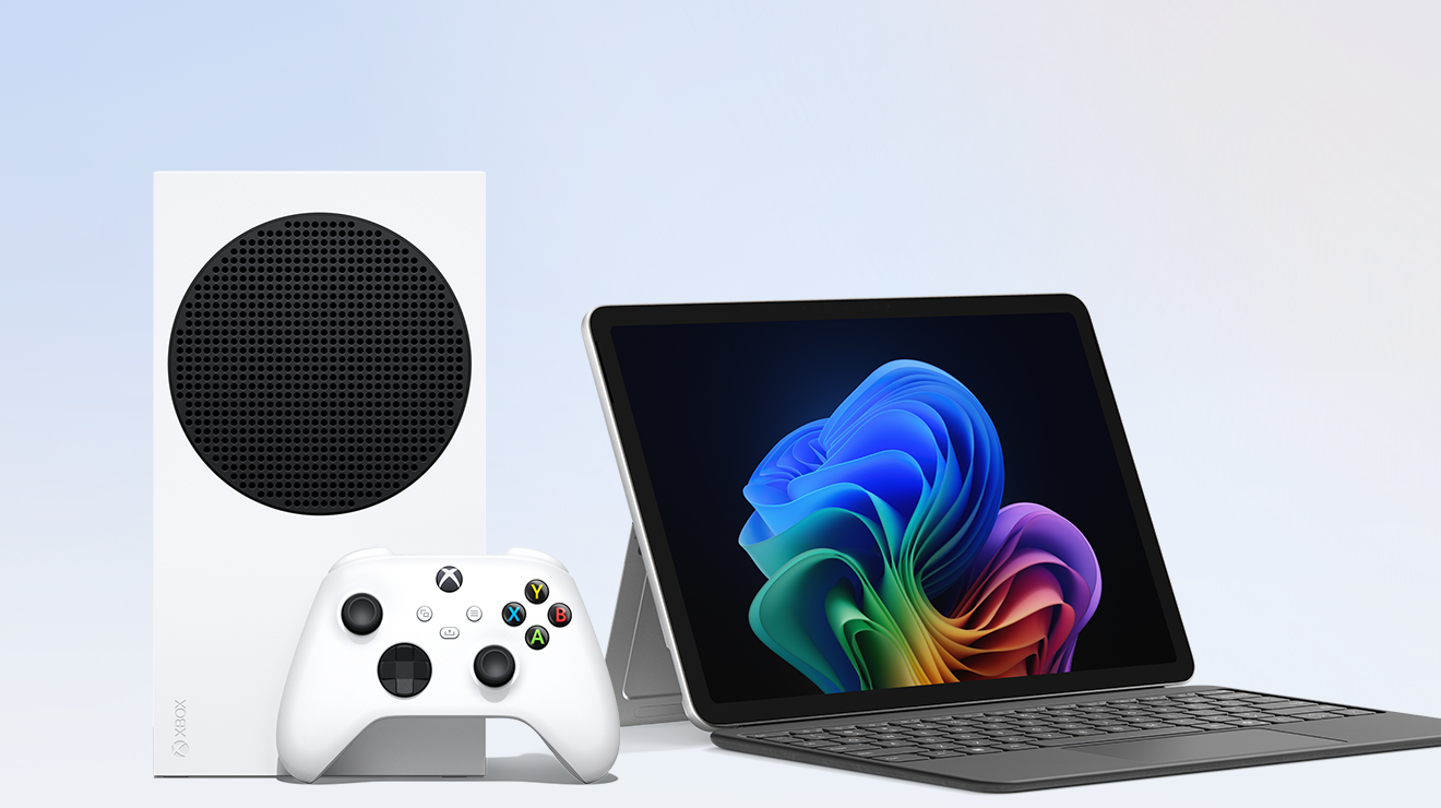Xbox Series S, Surface Pro.