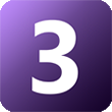 Number Three icon.