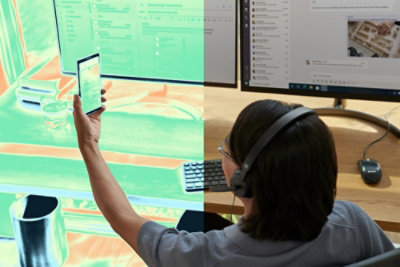 Support agent using smartphone