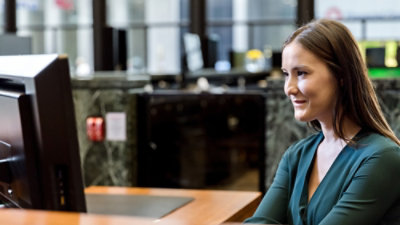 Women looking at a laptop