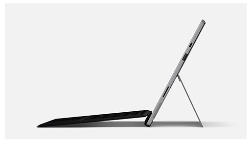 Surface Pro 7+ seen from the side.