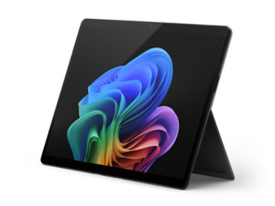 A side view of Surface Pro for Business in the color Black.