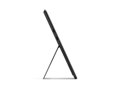 Une vue latérale d’une Surface Pro de couleur noire.