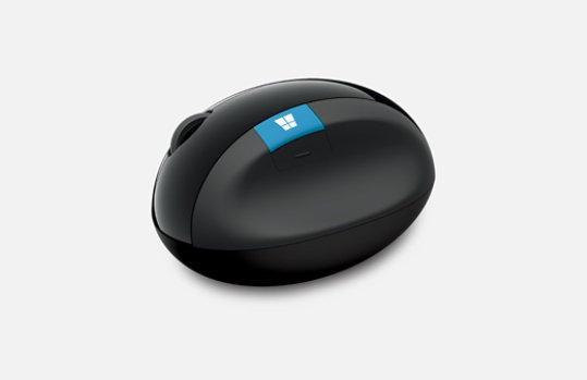 Souris Microsoft Sculpt Ergonomic Mouse, vue du dessus.