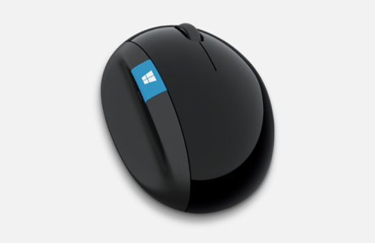 Mysz Microsoft Sculpt Ergonomic Mouse, widok z góry.
