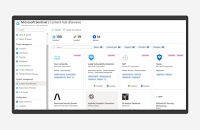 A content hub in Microsoft Sentinel.
