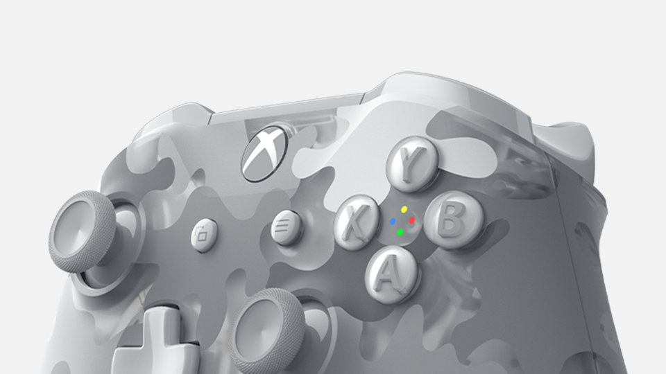 Left angled view of the controller showing button details.