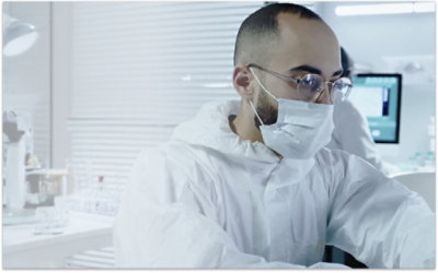 Person working in a lab
