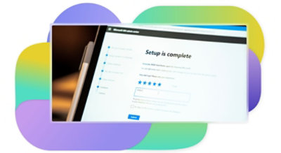The completed setup view in Microsoft 365 admin center.