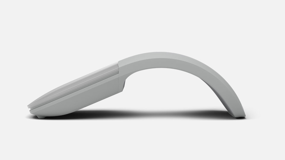 Surface Arc Mouse in curved position.
