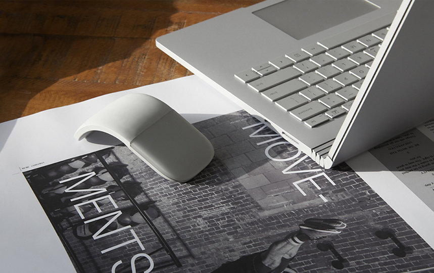 thumbnail image 2 of Mua Slim And Portable 2.4GHz Wireless Mouse Foldable Arc Optical 2 of 9