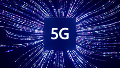Data flowing in 5 G network.
