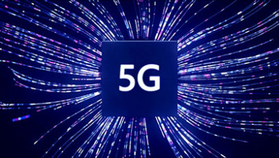 Data flowing in 5 G network.