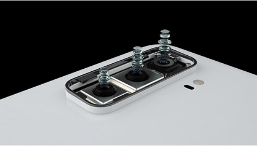 Cận cảnh ống kính camera của Surface Duo 2.