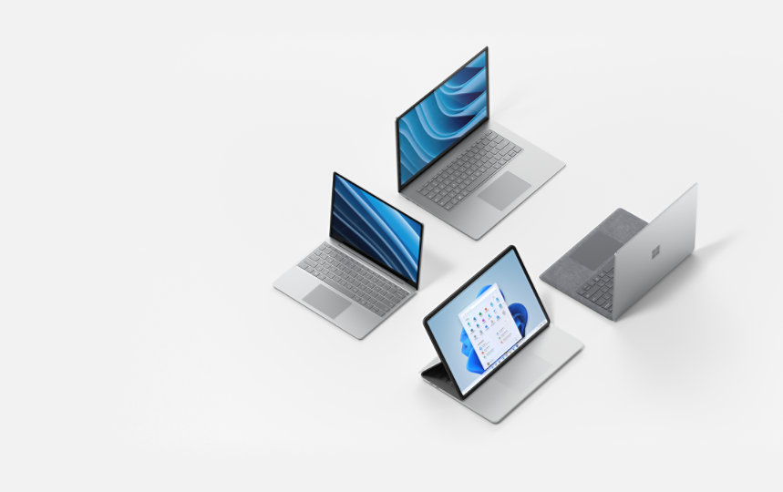 Verschiedene Surface Geräte.