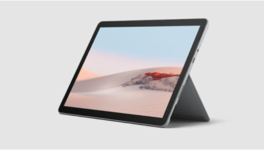 Surface Go 2 with an open Kickstand.