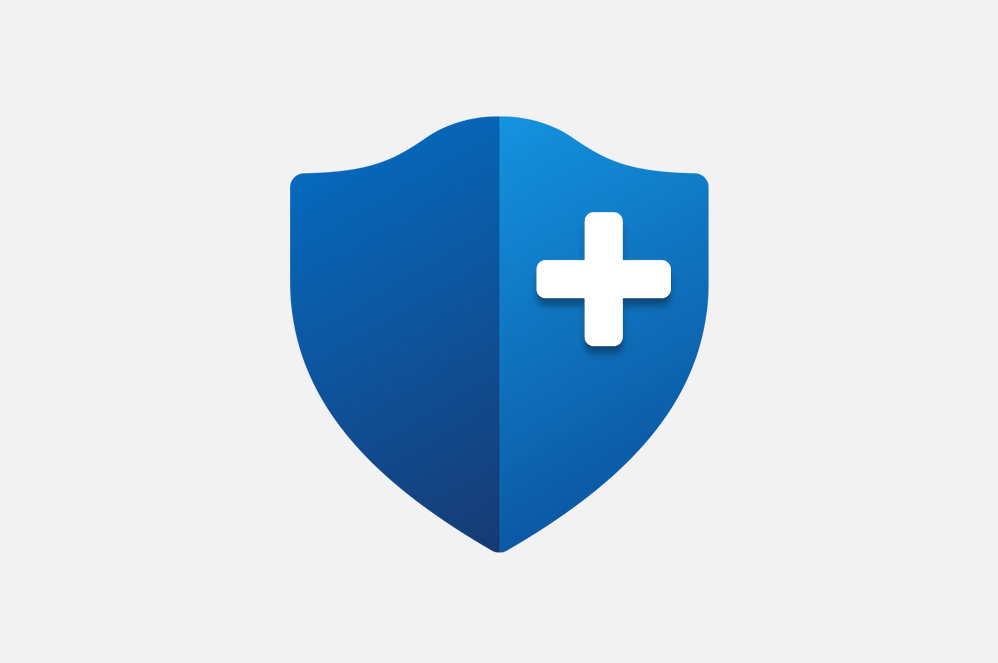 Microsoft Complete Protection Plan badge logo. 