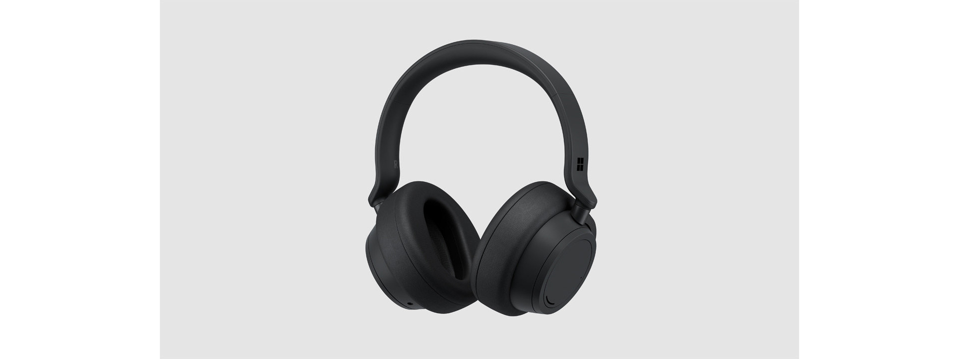 Drehen Sie den Surface Headphones 2 for Business um 360 Grad durch Schieben nach rechts