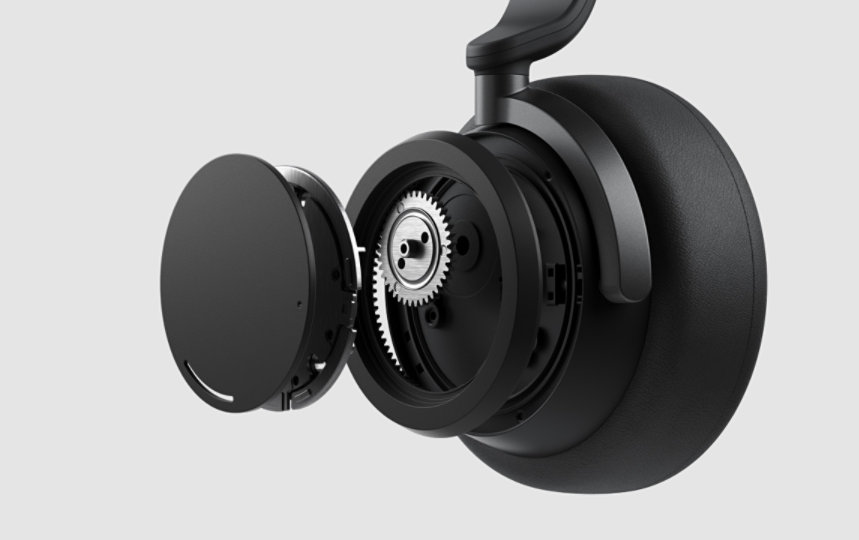 Headphones 2 se abren en el costado para revelar las capas de tecnología en su interior