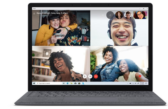 Surface Laptop 3 dual far-field Studio Mics for loud and clear video calls and recording.