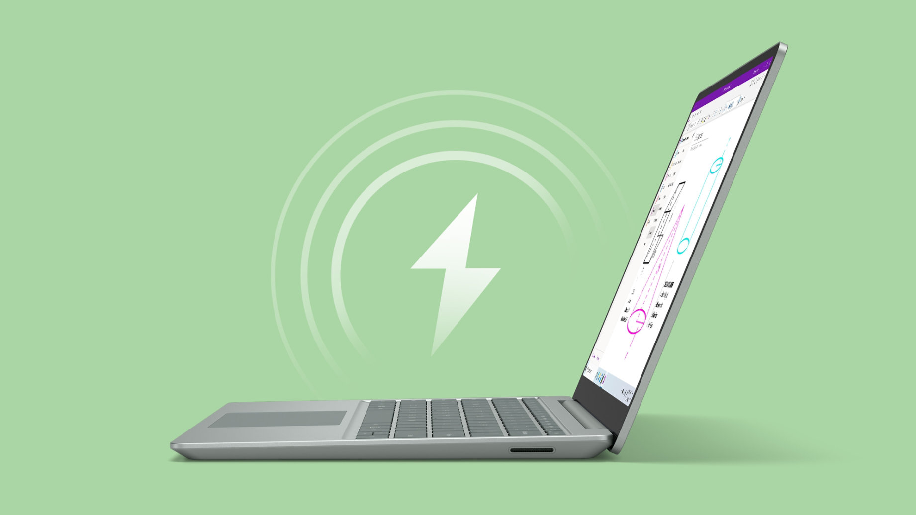 Microsoft Surface Laptop Go 3 com bateria de até 15h.