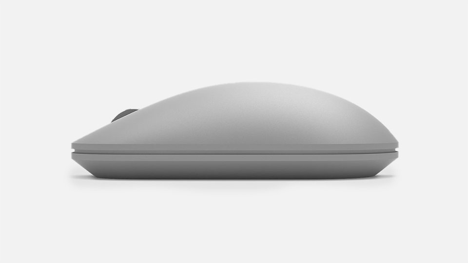 Ansicht der linken Seite der Surface Mobile Mouse