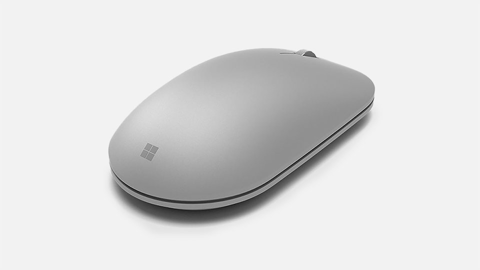Rückansicht der Surface Mobile-Maus