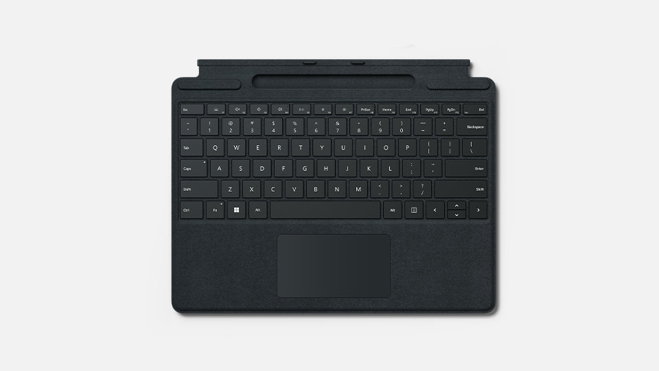 Surface Pro Signature Keyboard for business in black.