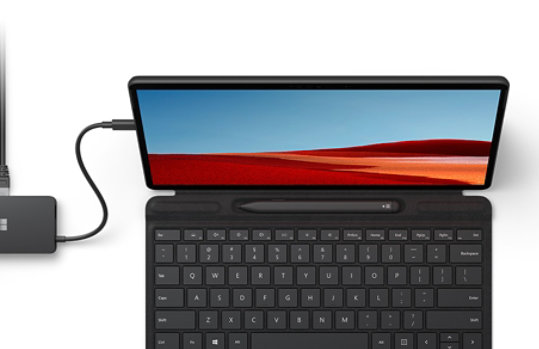 Surface Pro X. Surface Dock 2.