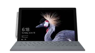 Front view of Surface Pro with Surface Pen.