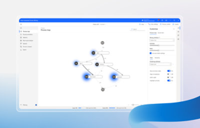 Una ventana que muestra un gráfico con nodos interconectados