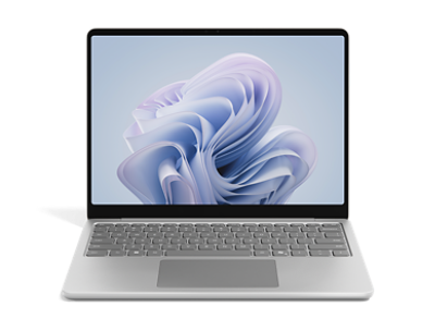 A front view of a 13-inch Surface Laptop in the color Platinum.