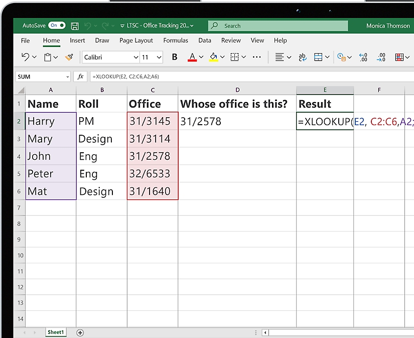 Una hoja de cálculo de Excel dónde se están resaltando dato.