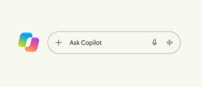 ไอคอน Copilot เหนือหน้าจอแบบลอยตัว