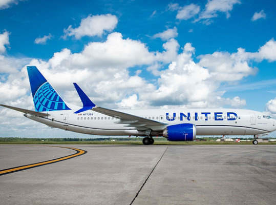 Un avion de la compagnie United Airlines.