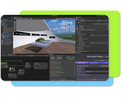 3D motion graphic being developed with the help of tool and it is being edited