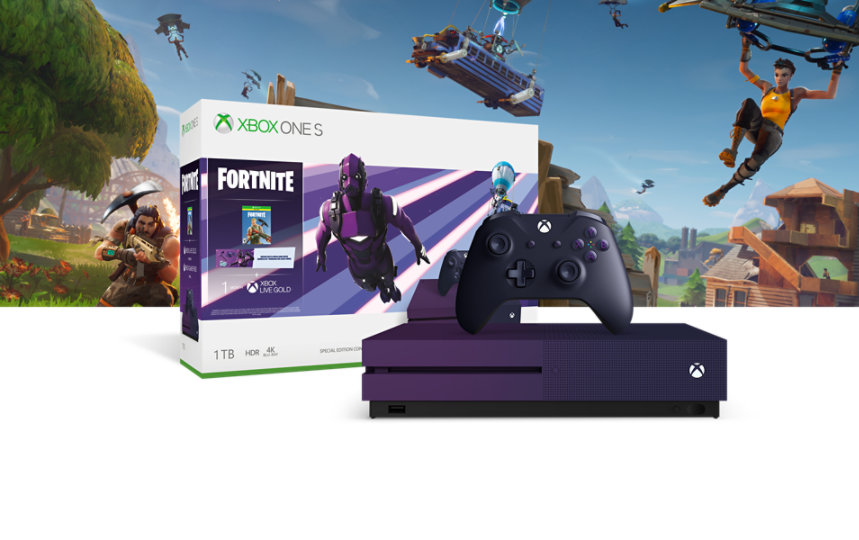 Xbox One S 1 TB Console – Fortnite Battle Royale Special Edition Bundle