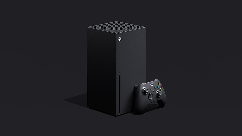An Xbox Series X console and an Xbox controller.