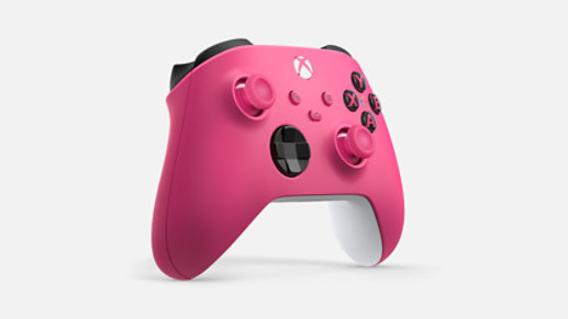 Left angle of the Xbox Wireless Controller - Deep Pink