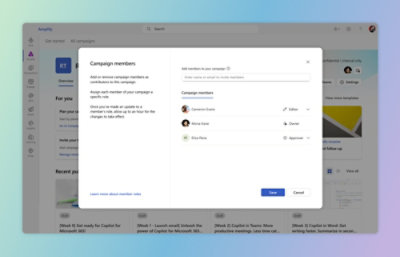 Aktualizacje kampanii: Uwolnij moc funkcji Copilot na platformie Microsoft 365, w usłudze Teams i w programie Word. Zobacz szczegóły