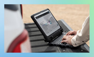 A person using a computer