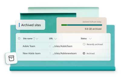 컴퓨터 화면에 보관된 사이트 목록을 보여 주는 스크린샷